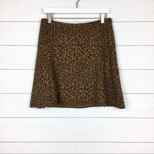 NWT The Limited Leopard Mini Skirt